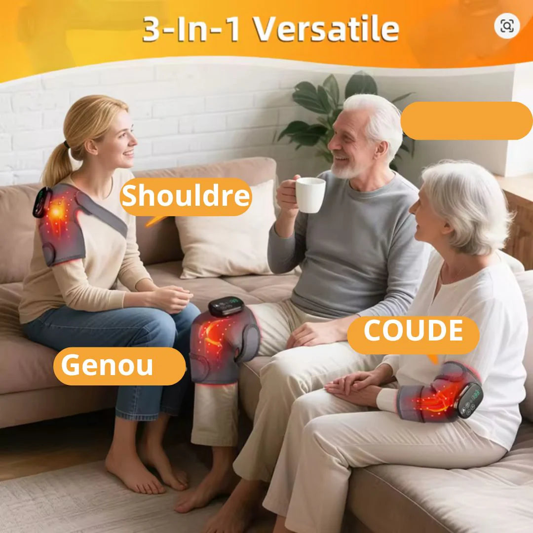 Masseur Portable Sans Fil — Soulagement Rapide pour Genoux, Jambes & Pieds