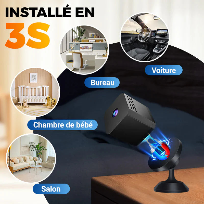 Mini Caméra de Surveillance HD Intelligente avec Vision Nocturne