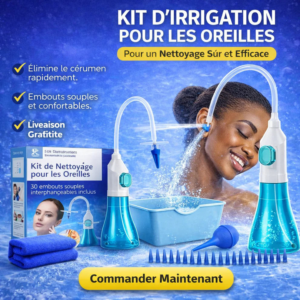 Kit d’Irrigation Auriculaire Professionnel – Nettoyage Efficace et Sans Risque à Domicile