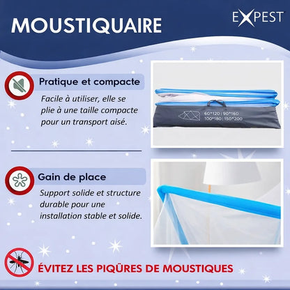 Moustiquaire Portable et Pliable – Confort & Sécurité Toute la Nuit