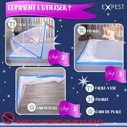 Moustiquaire Portable et Pliable – Confort & Sécurité Toute la Nuit