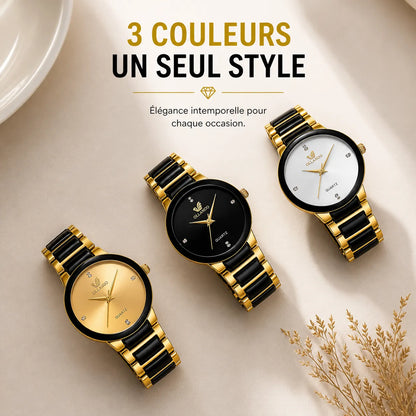 Montre Homme Luxe – Bracelet Acier Inoxydable Élégant | Quartz Précis