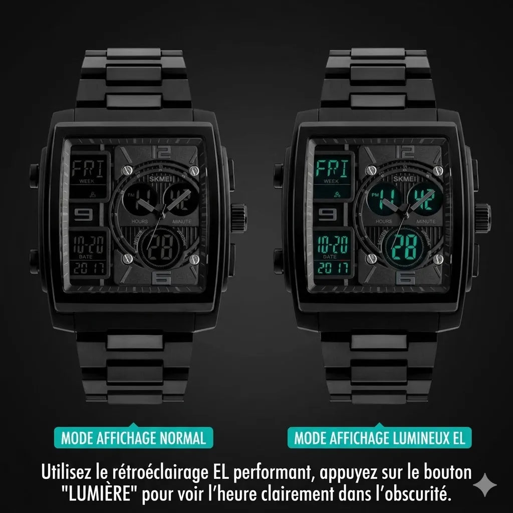 Montre Numérique Élégante au Design Moderne