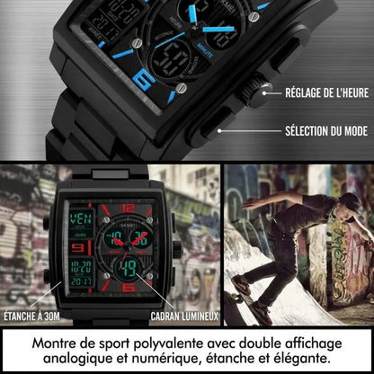 Montre Numérique Élégante au Design Moderne