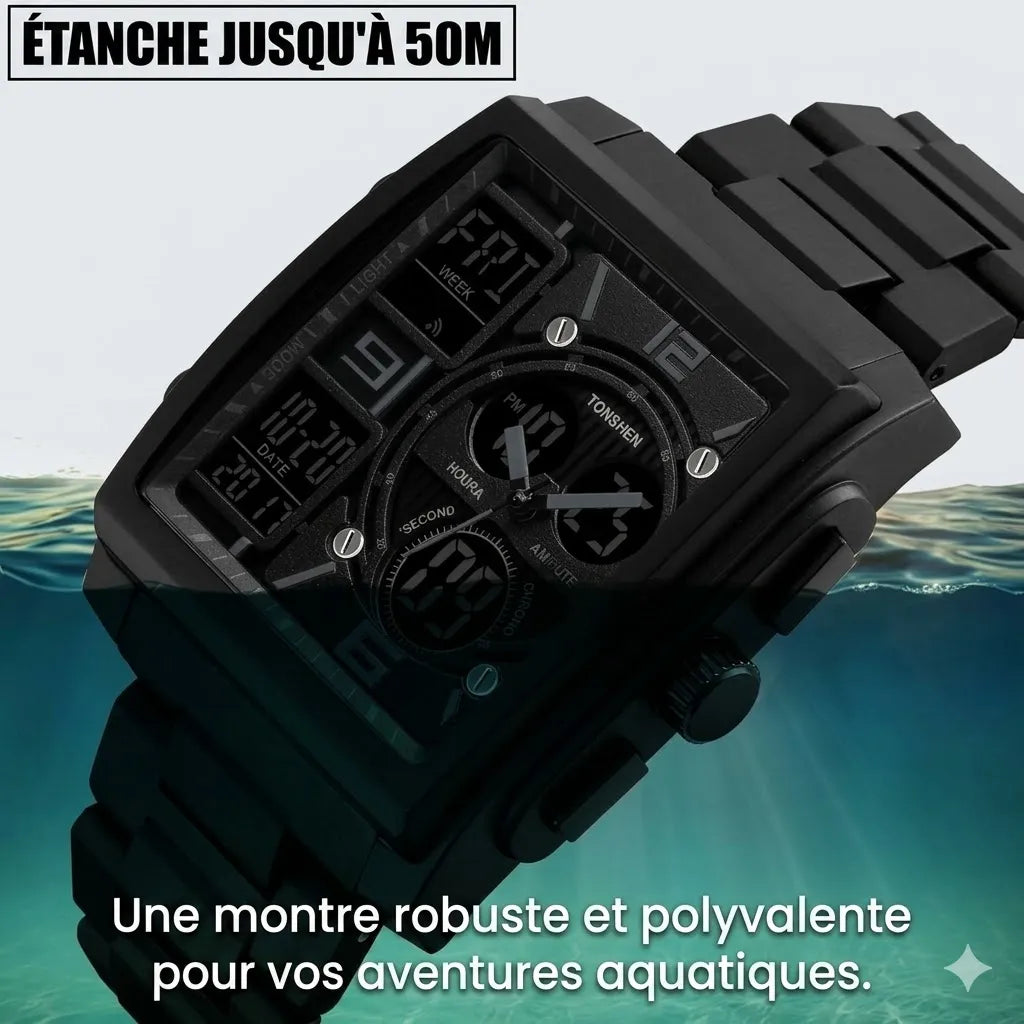 Montre Numérique Élégante au Design Moderne