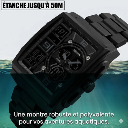Montre Numérique Élégante au Design Moderne