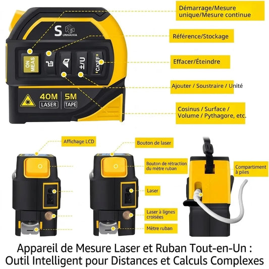 Télémètre Laser Professionnel Multifonction