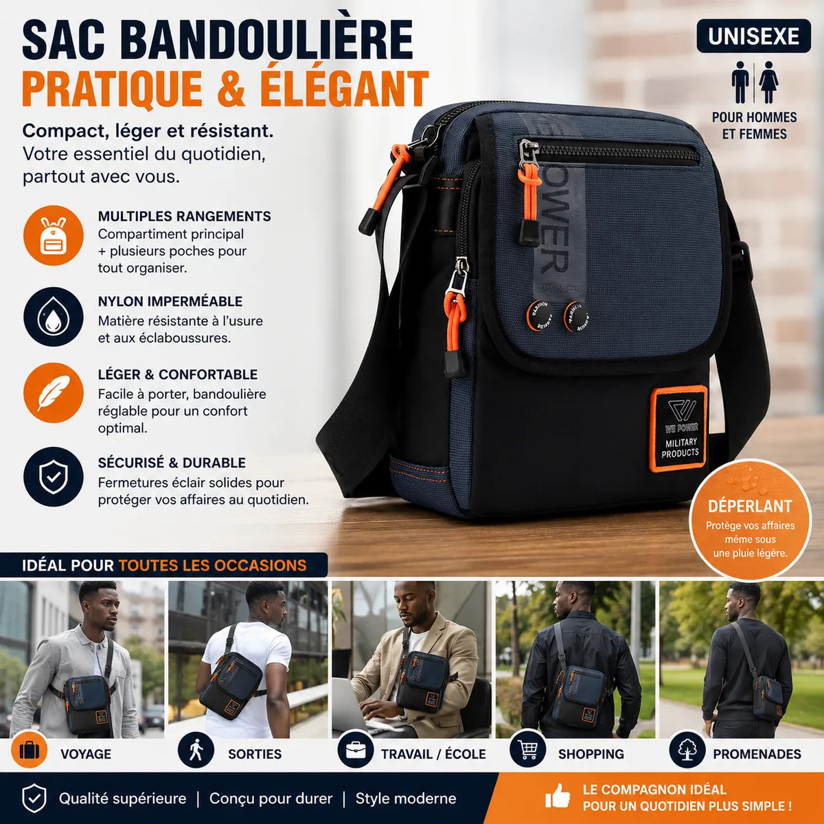 Sac À Bandoulière Pour Hommes
