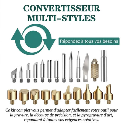 CreativeBurn™ | Kit Complet de Pyrogravure et Soudure