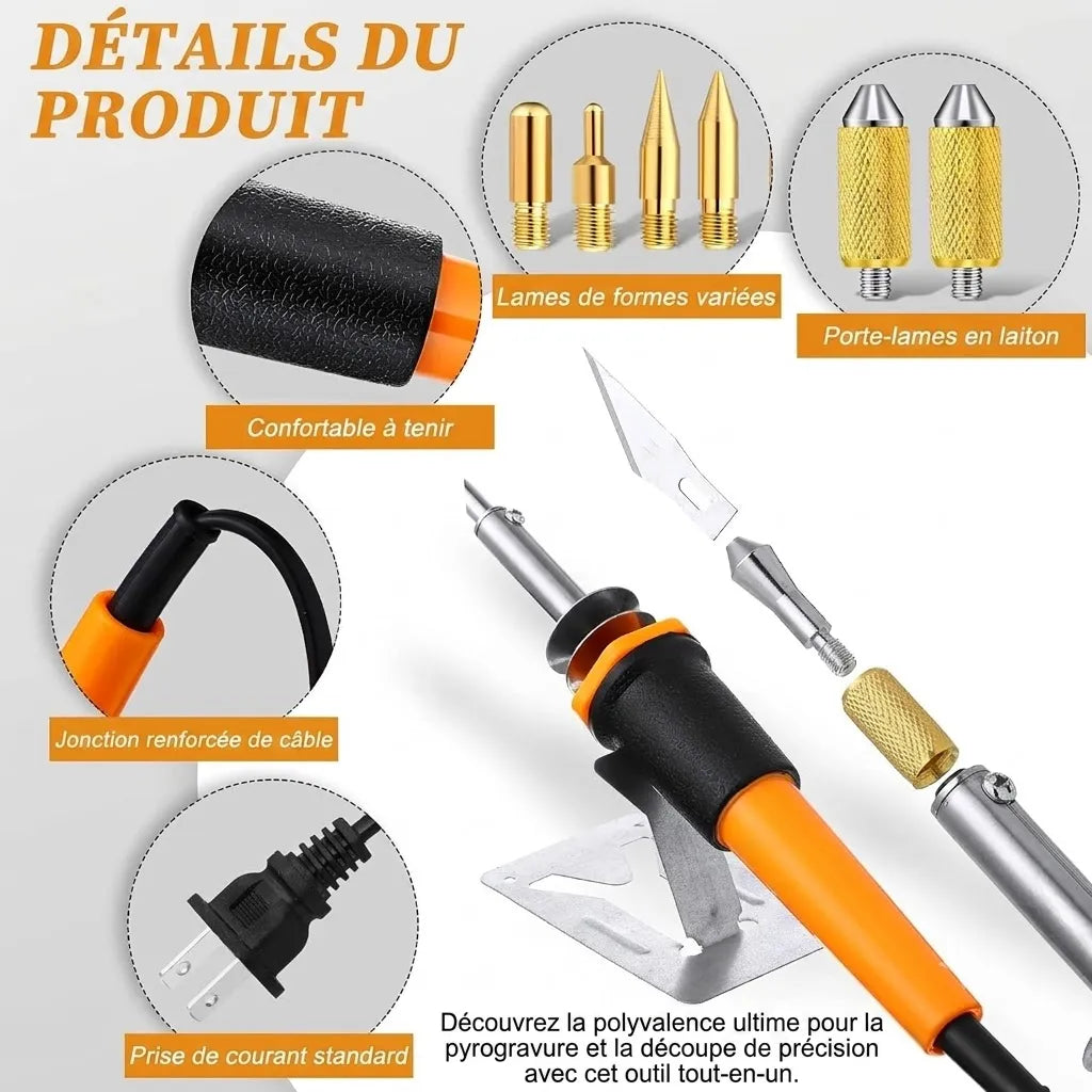 CreativeBurn™ | Kit Complet de Pyrogravure et Soudure