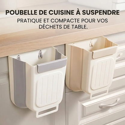 Poubelle Suspendue Pliable 3 en 1 – Grande Capacité & Gain de Place pour Cuisine