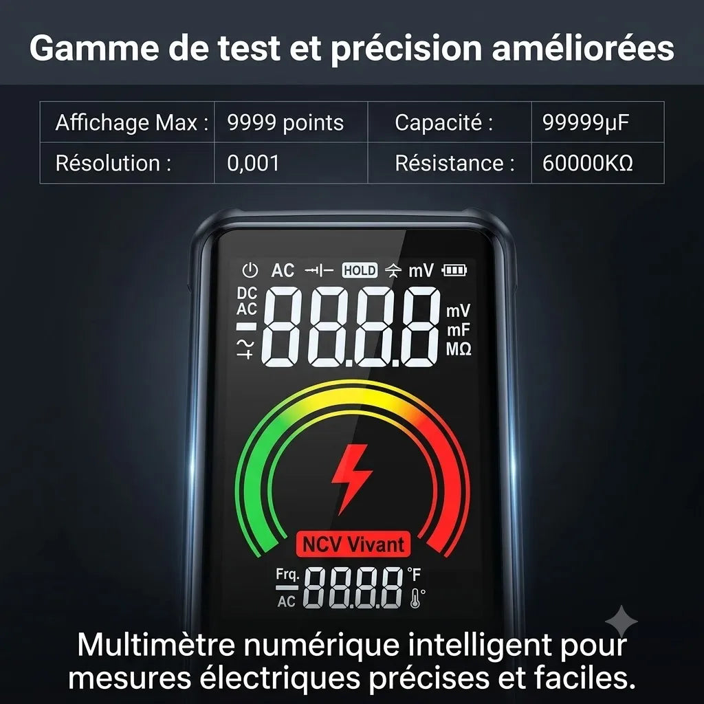 Multimètre Électronique Multifonction pour Mesures Précises