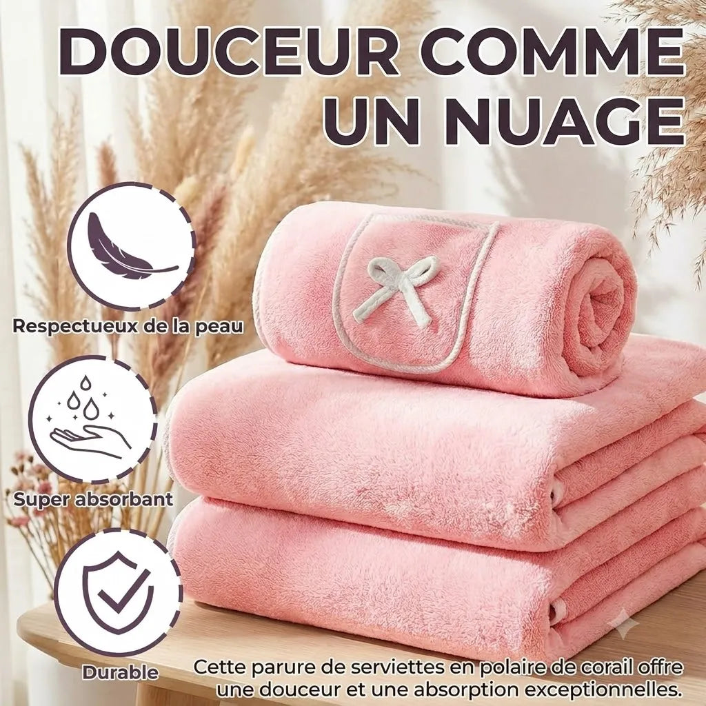 Serviette Enveloppante Femme – Confort Après la Douche