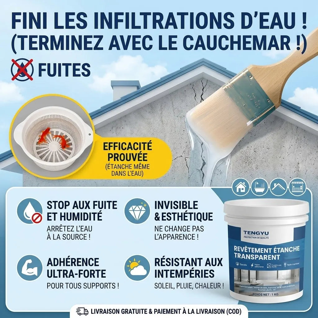 Scellant Magique Imperméable : Stoppez les Infiltrations Instantanément