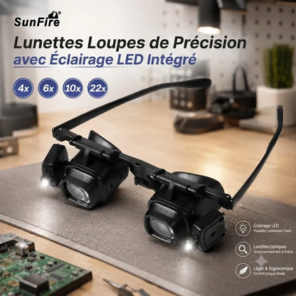 Loupe Frontale Professionnelle avec Éclairage LED Haute Précision