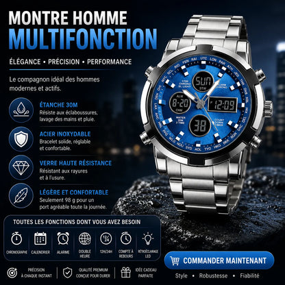 Montre Chronographe Homme Style Business & Sport