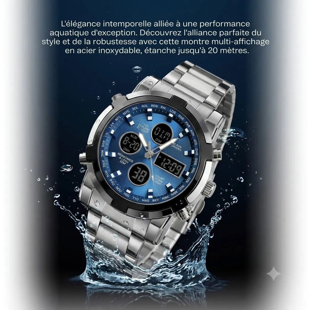 Montre Chronographe Homme Style Business & Sport