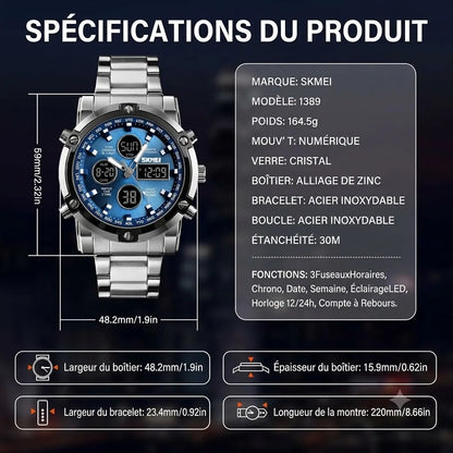 Montre Chronographe Homme Style Business & Sport