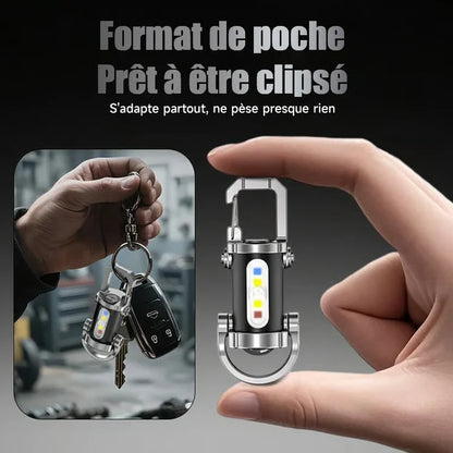 KeyLight Power™ Porte-clés lampe de poche & Powerbank.