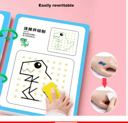 Livre de traçage réutilisable pour les enfants