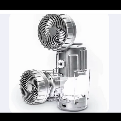 Lampe Multifonction 3-En-1 – Lumière, Ventilateur & Powerbank Intégrés