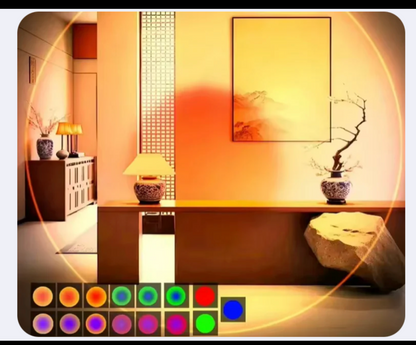 Lumière RGB Murale Avec Détecteur De Mouvement – Rechargeable & Décorative Pour Escaliers, Porche Et Maison