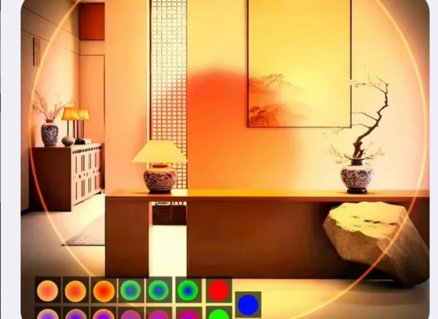 Lumière RGB Murale Avec Détecteur De Mouvement – Rechargeable & Décorative Pour Escaliers, Porche Et Maison