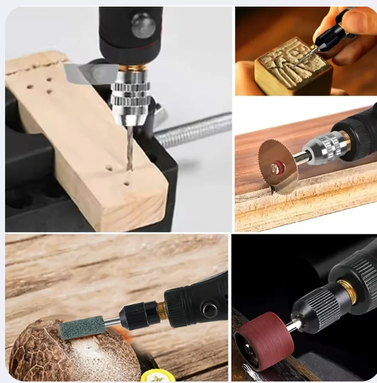 Mini Perceuse Électrique Rechargeable Gravure, Polissage Et Sculpture Sur Bois – Idéale Pour Le DIY Et Les Projets Créatifs