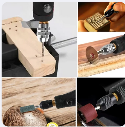 Mini Perceuse Électrique Rechargeable Gravure, Polissage Et Sculpture Sur Bois – Idéale Pour Le DIY Et Les Projets Créatifs