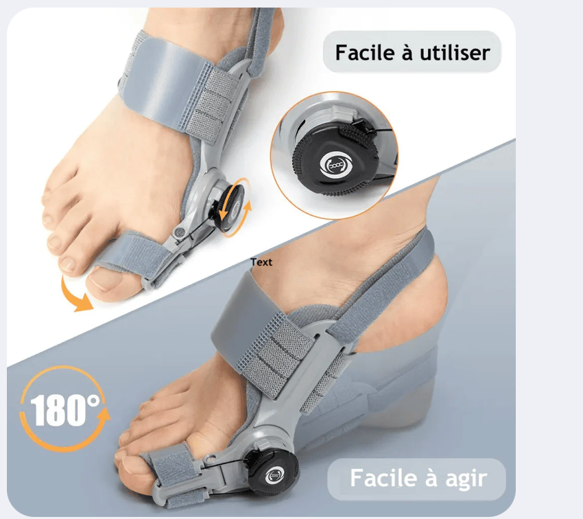 Attelle Correctrice D’Oignon Soulage La Douleur Et Aide À Réaligner Naturellement Vos Pieds Confort & Bien-Être Au Quotidien