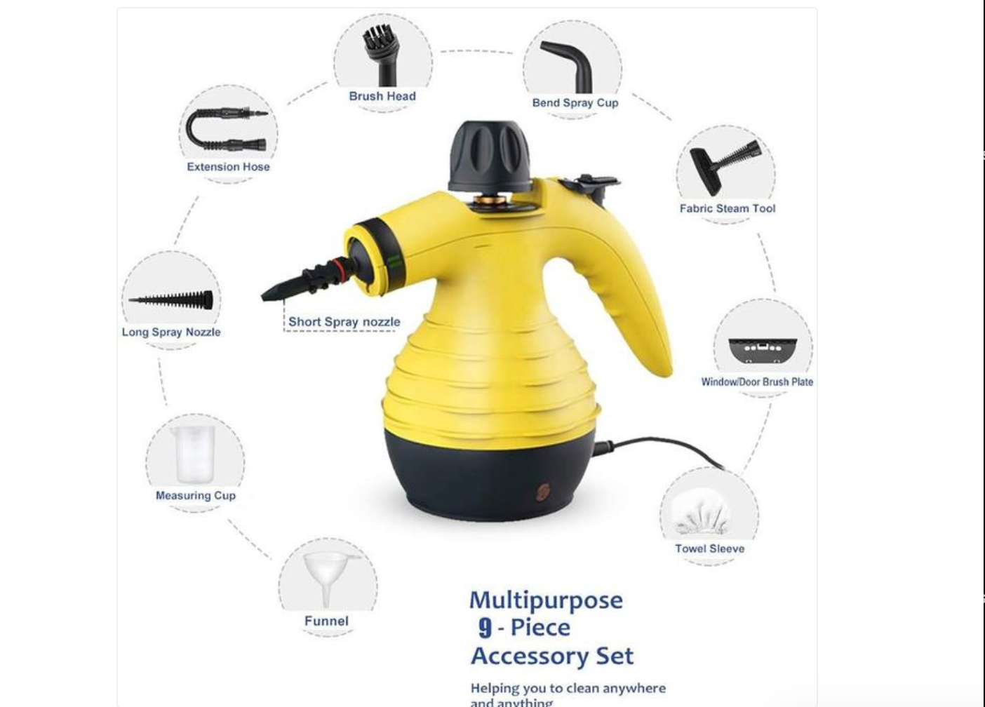 Nettoyeur à vapeur portable haute pression pour cuisine et maison