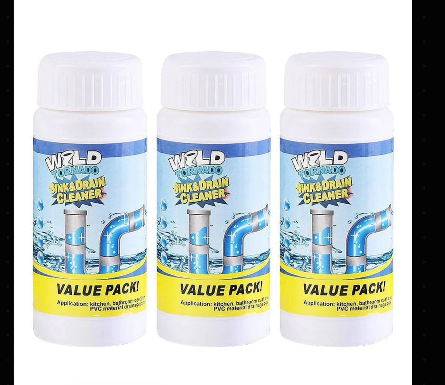 Déboucheur Nettoyant Puissant pour Éviers et Canalisations