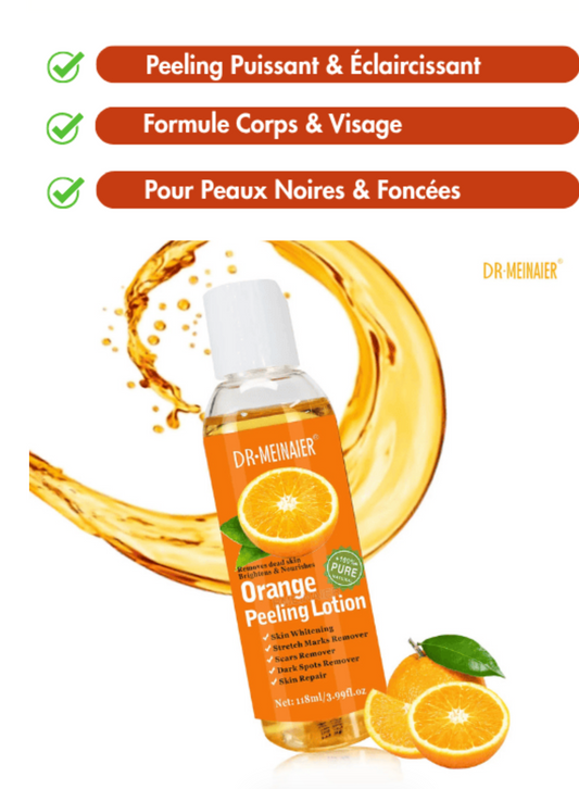Lotion peeling à l'orange