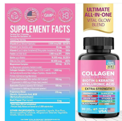 Collagène 14 en 1 pour une beauté naturelle