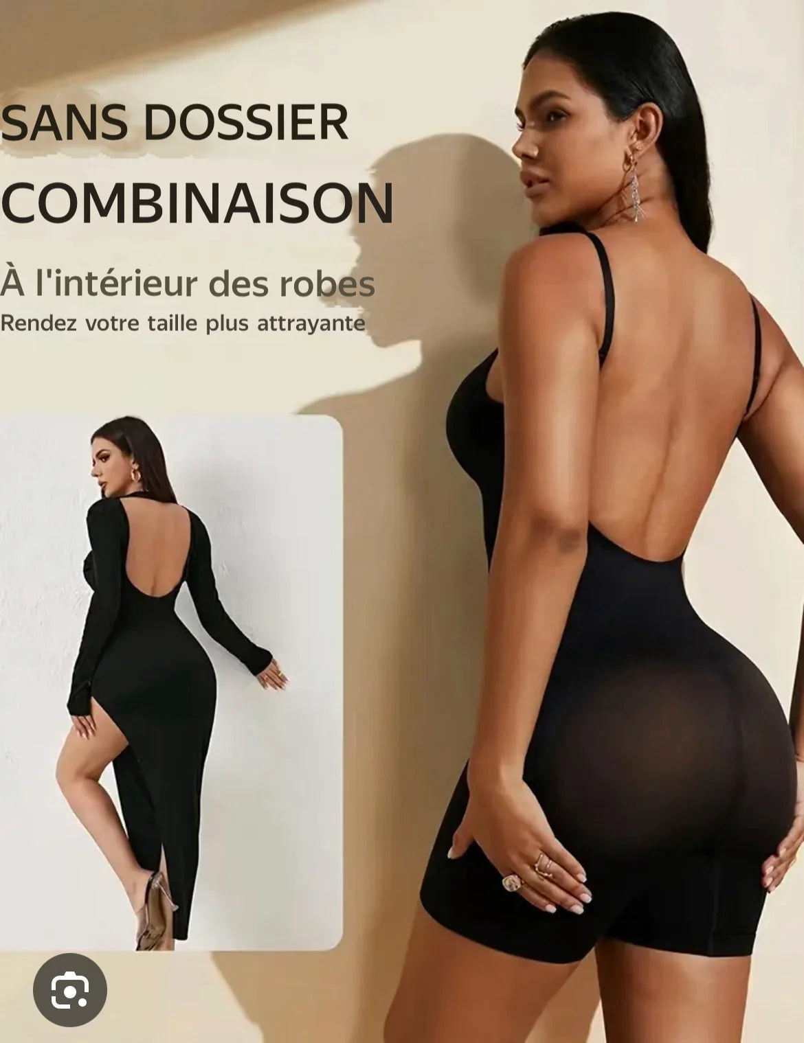 Bodysuit Gainant Dos Nu