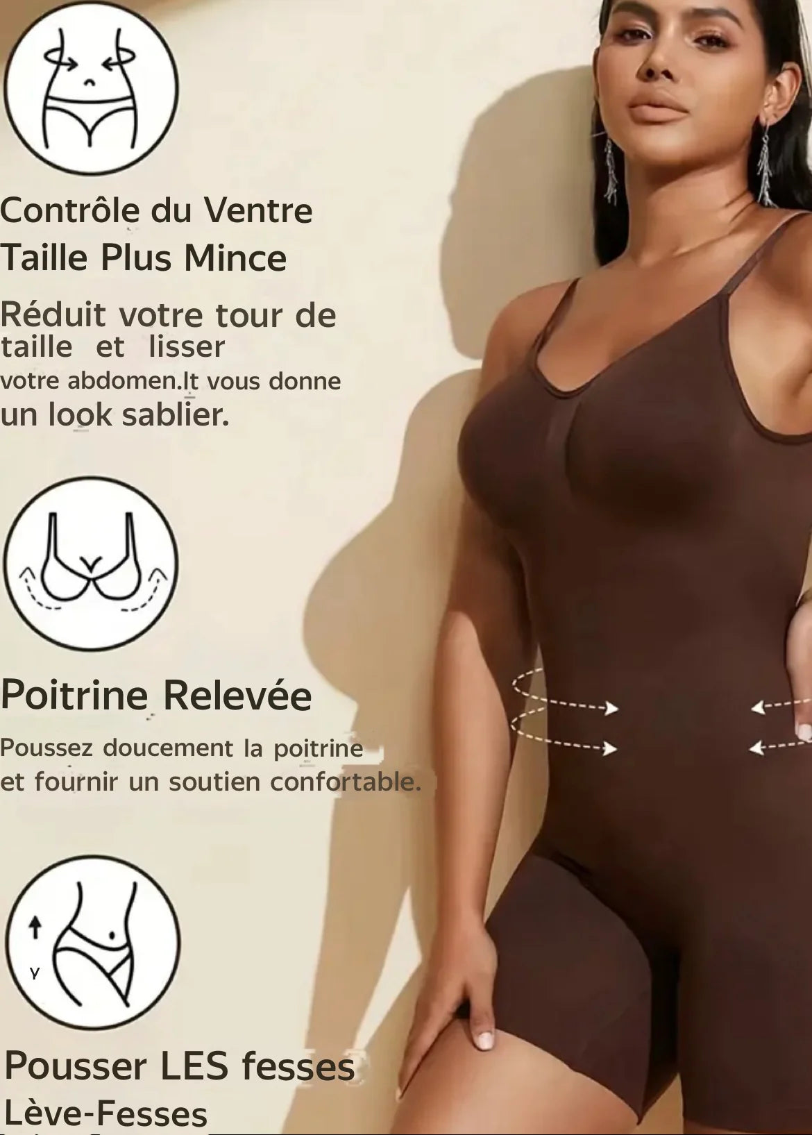 Bodysuit Gainant Dos Nu