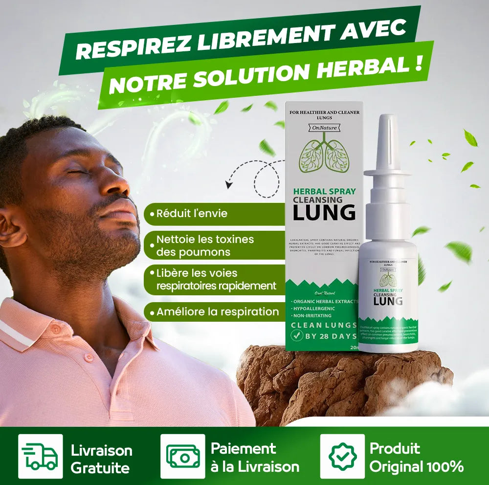 Herbal spray cleansing lung